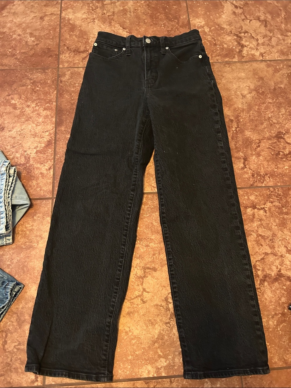 Madewell Black Straight Leg Jeans - Women